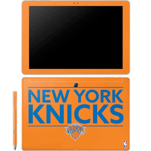 NBA New York Knicks Standard - Orange Galaxy Book 12in Skin